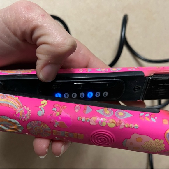 Amika Illuminati Diamond Ceramic Styler Flat Iron Hair Straightener - Picture 9 of 12